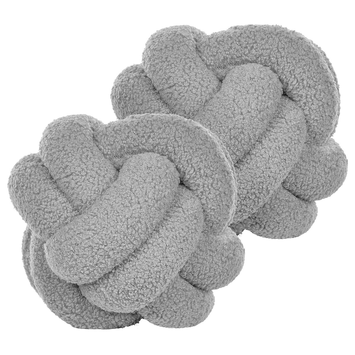 MALNI - Sierkussen set van 2 - Grijs - Bouclé