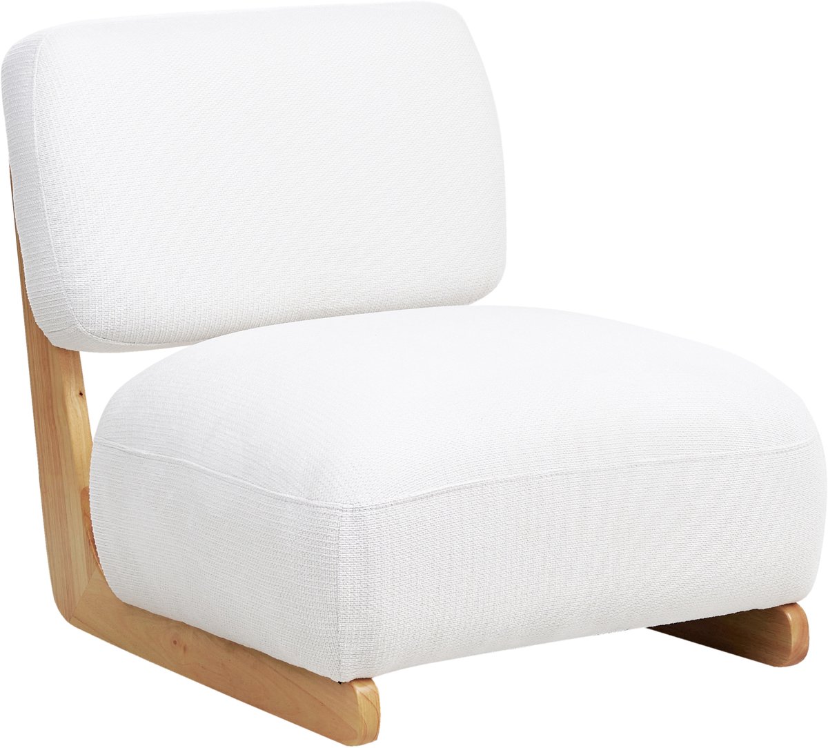 KOKKOLA - Fauteuil - Gebroken wit - Polyester