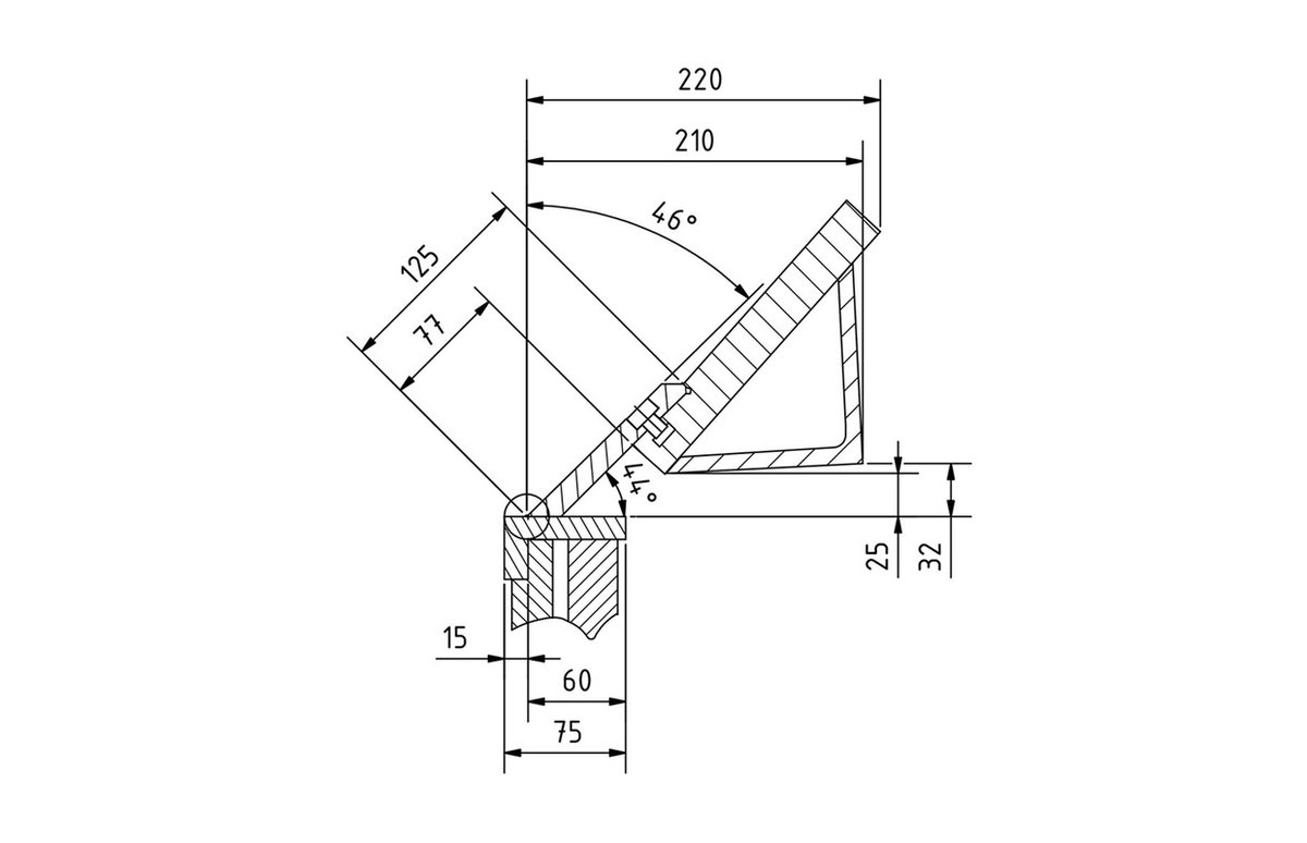 Hand- en voetbediende zetbank werkbreedte 1270 mm 0-135° plaatdiktes tot 2 mm gesegmenteerd bovenmes Metallkraft