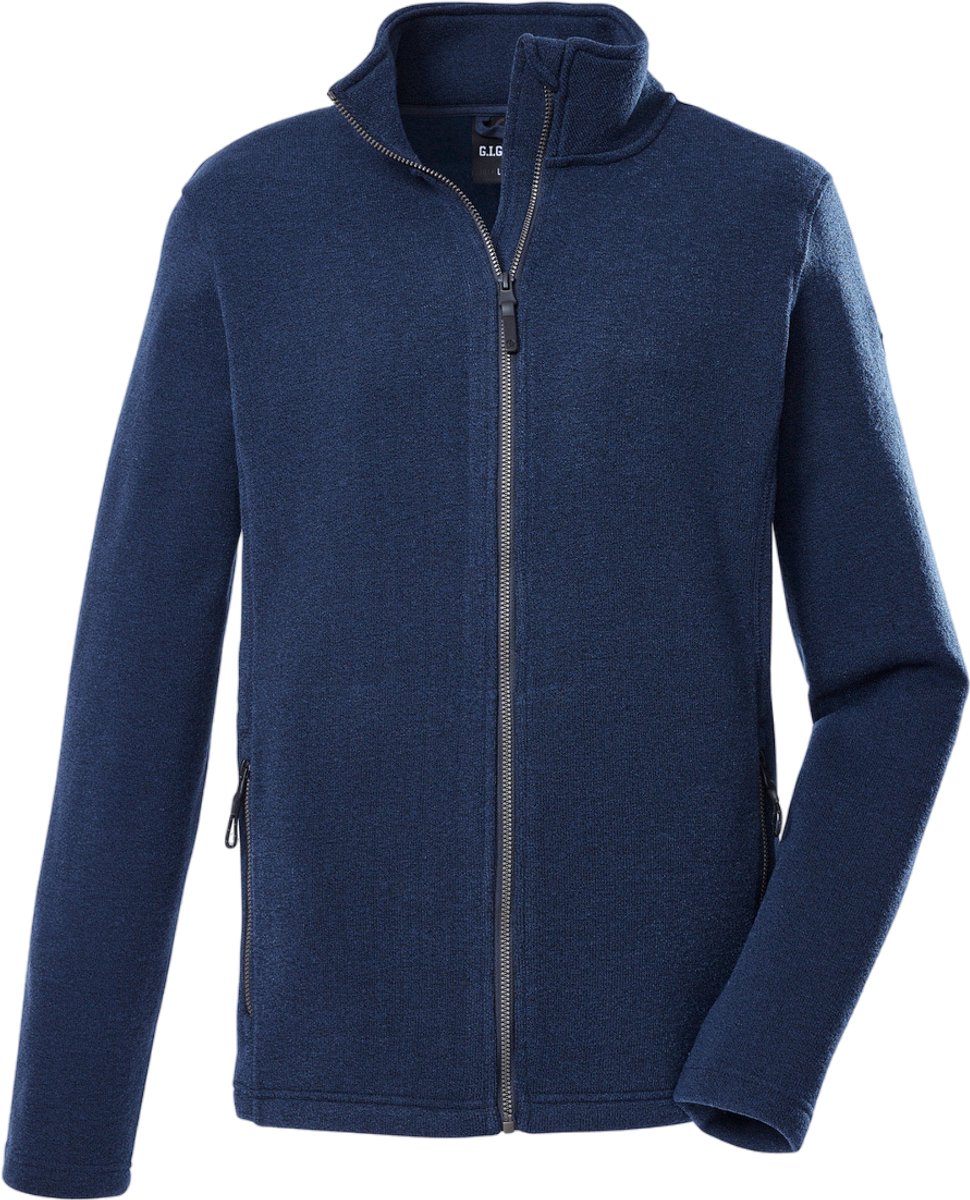 GIGA DX GW 81 Fleecejas Heren Gevoerde jas Dark Steelblue Blauw
