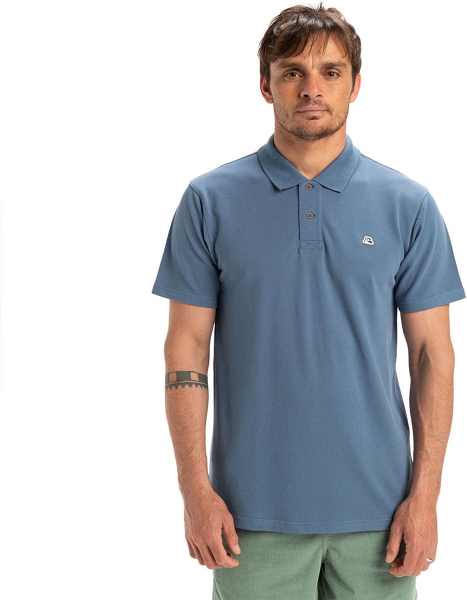 Quiksilver Dna Korte Mouw Poloshirt 2XL Man Blauw
