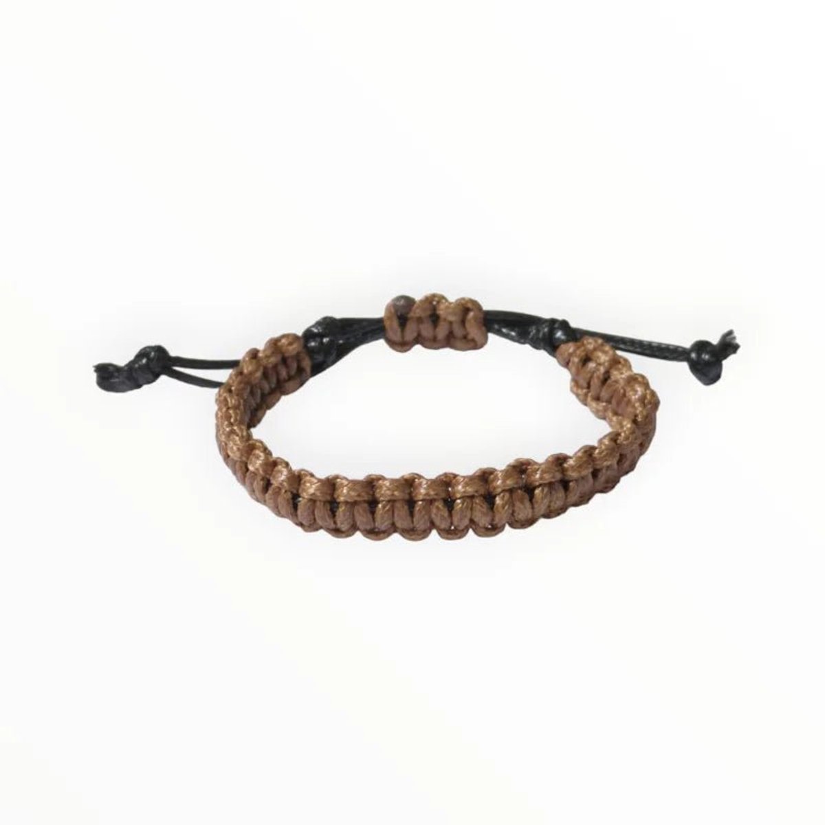 Aramat Jewels | Armbanden | Verstelbare Nylon Armband uniseks | Bruin | |10mm | Kunststof | Kinderen, Volwassenen | Verkleurd niet