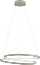 EGLO Ruotale Hanglamp - LED - Ø 55 cm - Zandkleur/Beige/Wit