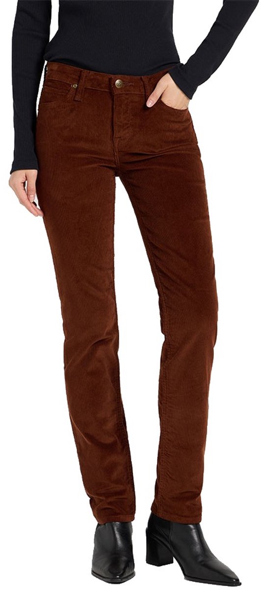 Lee Marion Regular Fit Broek 33 33 Vrouw Bruin
