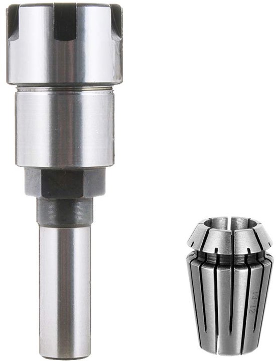 1/2 Inch Shank Router Collet Extension With ER20 Spring Collet Set – Milling Cutter Chuck Adapter For 1/2" & 1/4" Bits, Trimmer & Engraving Machines