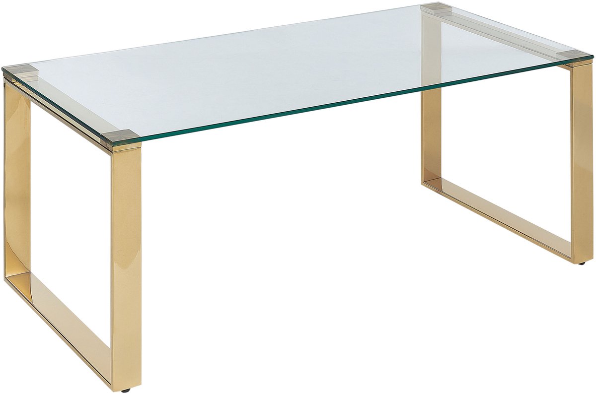 TILON - Salontafel - Goud - Veiligheidsglas