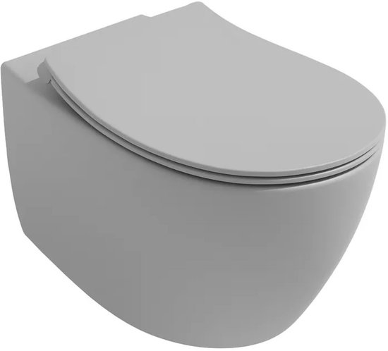 Toilet: Witte toiletpot met Slim Soft-Close toiletbril Toilet: Witte toiletpot met Slim Soft-Close toiletbril