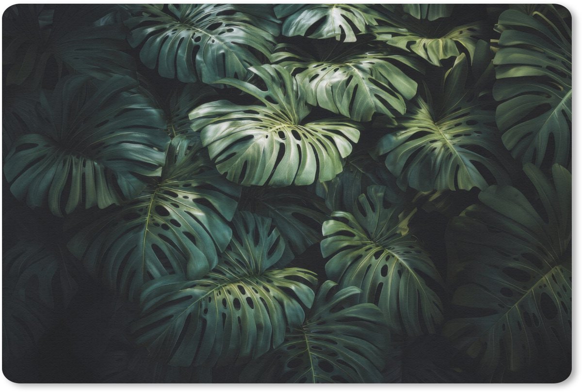 Muismat 27x18 cm - Mousepad Plant - Monstera - Lichtinval - Muismatten