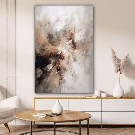 Tableau sur toile 80x120 cm - Tableaux abstraits sur toile - Accessoires de décoration de chambre - Tableaux modernes salon - Décoration murale chambre - Décoration murale cuisine - Tissu mural design d'intérieur - Décoration maison