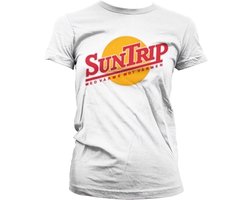 Hybris Suntrip Girly T-shirt voor dames, wit eit