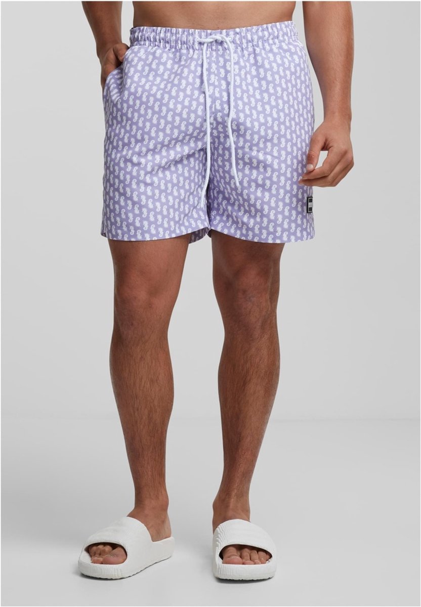 Urban Classics Pattern Zwemshorts 5XL Paars