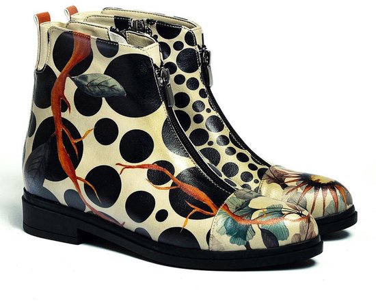 Bottines pour femmes Goby Polka Garden - Cuir végétalien Handgemaakt - Taille 42