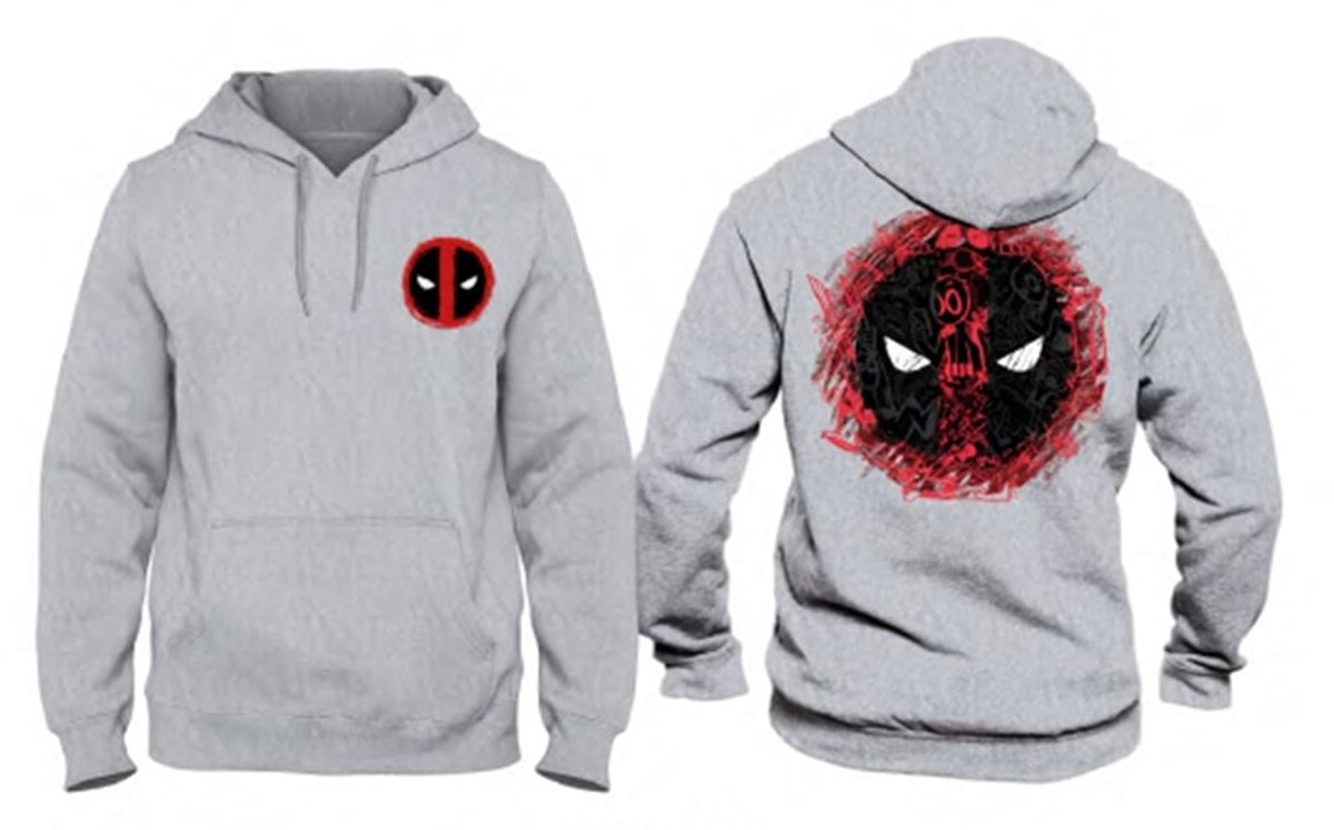 Marvel - Deadpool Logo Grijs Heren Sweat Hoodie - L