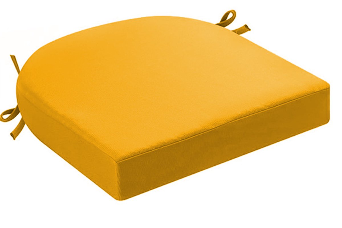 Kussens voor buitenstoelen, set van 2, kussens voor tuinstoelen, waterdicht, met strikband