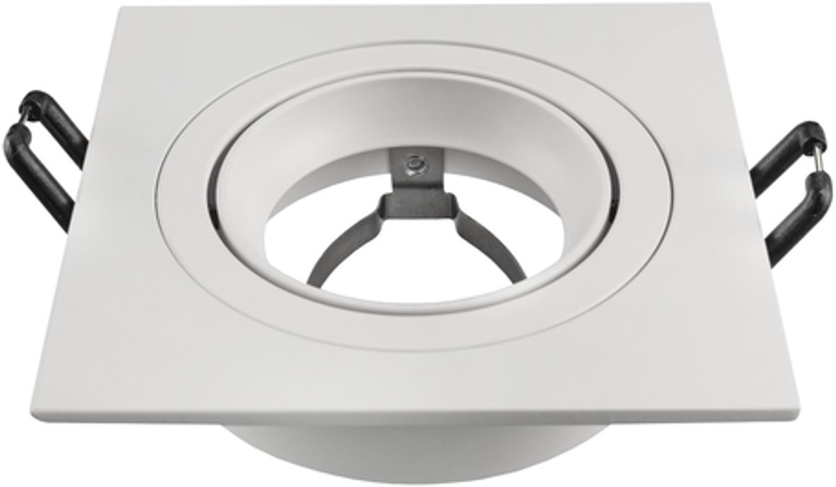 Ledvion - 1X LED Inbouwspot Sevilla - Wit - Ø92 mm - GU10