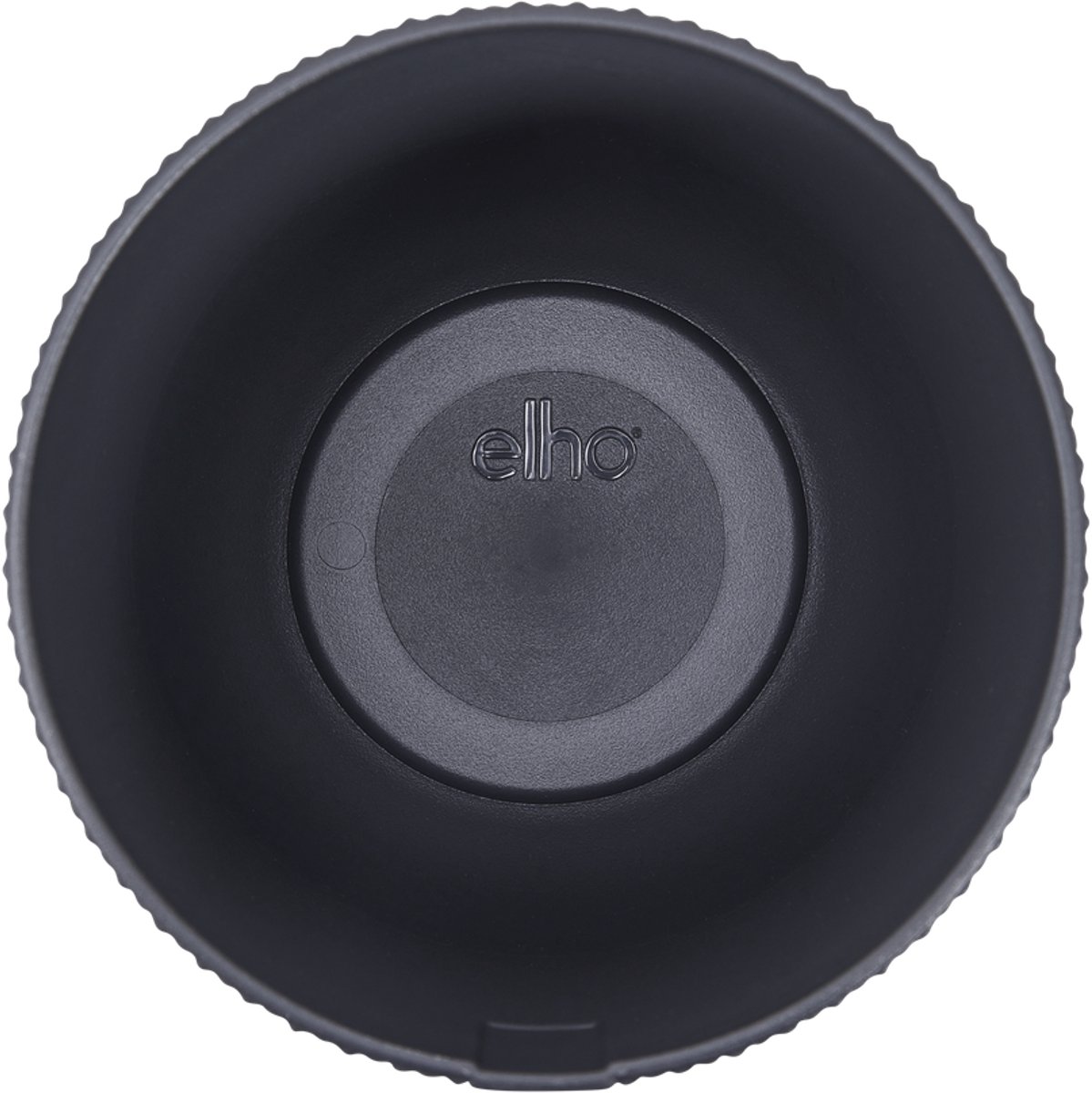 Elho Jazz Rond Mini 9cm - Kleine Bloempot voor Binnen - 100% Gerecycled Plastic - Ø 9.2 x H 8.5 cm - Living black