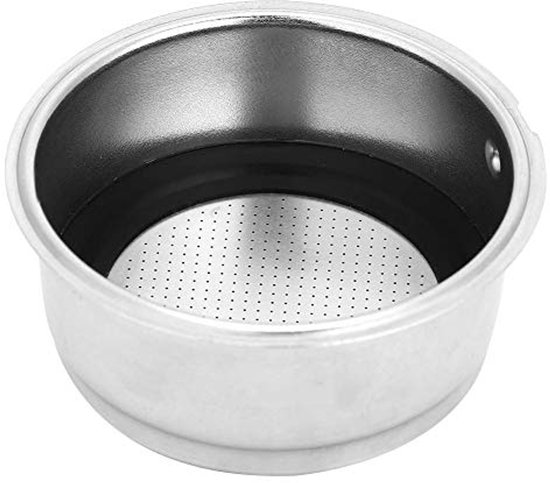 Roestvrijstalen koffiefilter, 54 mm filtermand, roestvrijstalen koffie 2 kopjes onder druk staande filtermandzeef