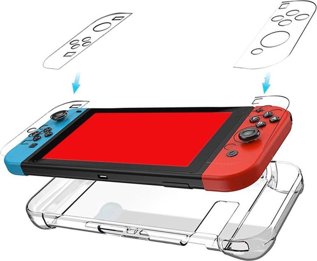 Jonyx - Beschermcase geschikt voor Nintendo Switch - Cover - Kunststof - Transparant
