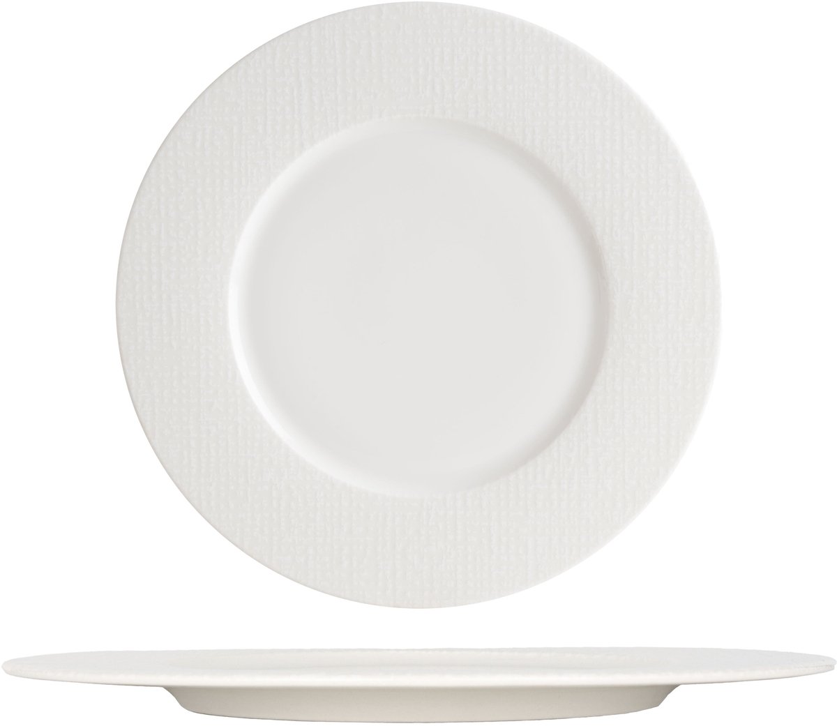 Bonna Dessertbord - Patch Neat - Porselein - 24 cm - set van 6
