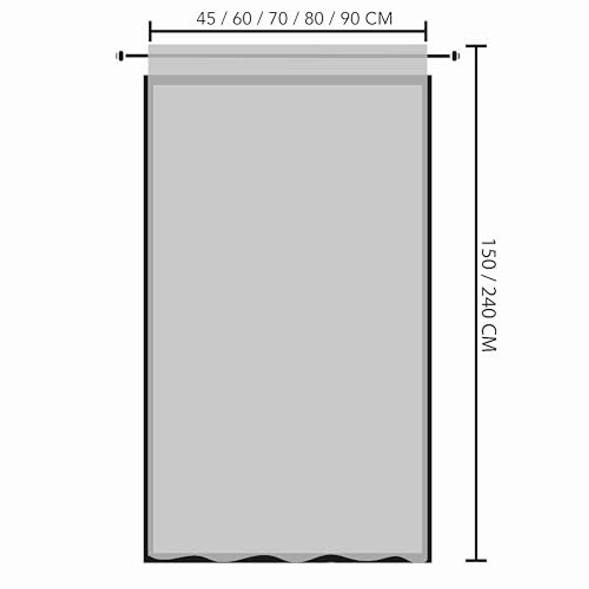 Moderne Vitrages voor Thuiskamer - Beige