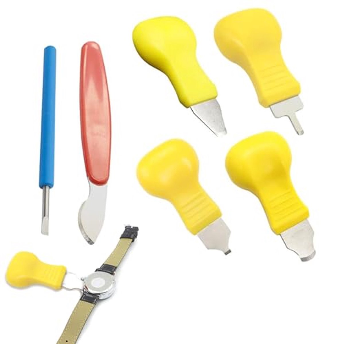 6-delige horlogekastopenerset voor batterijwissel en horloge-reparatiegereedschap