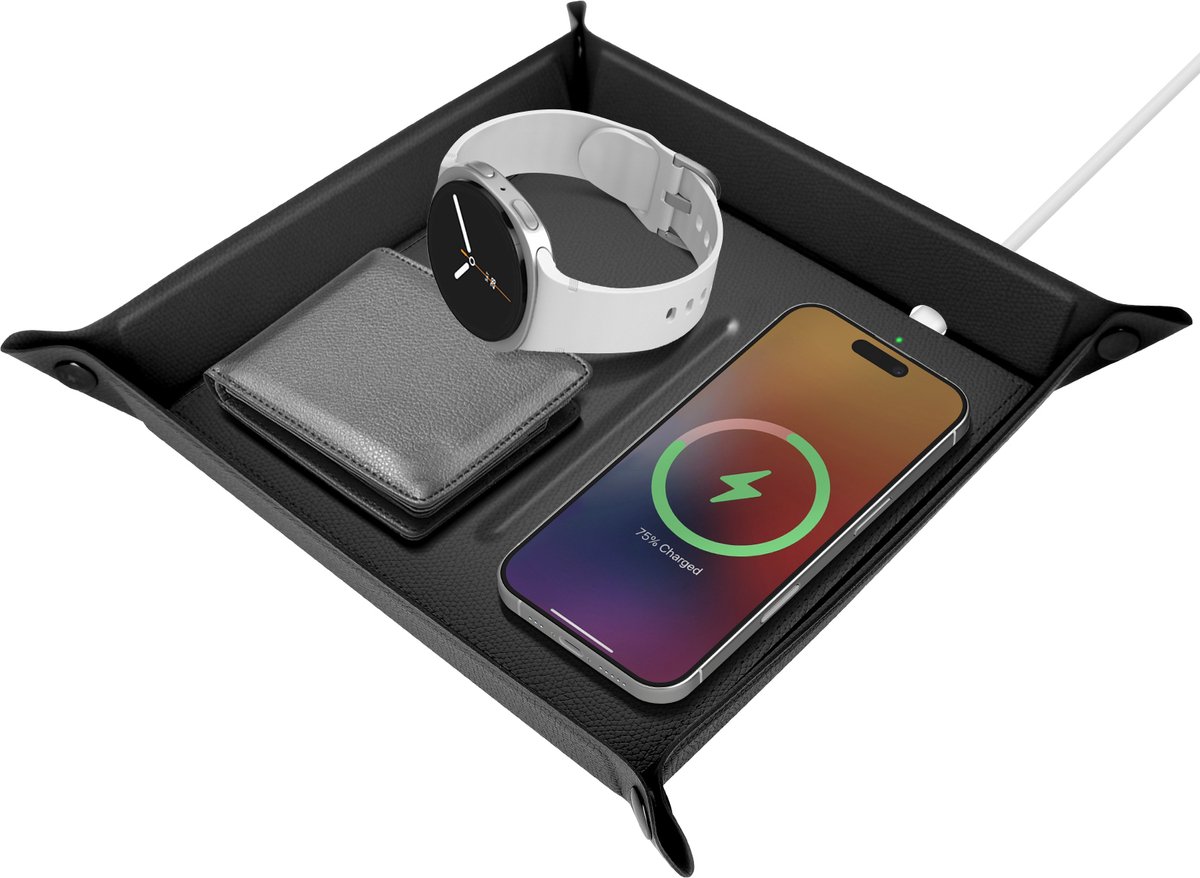 4smarts 541637 oplader voor mobiele apparatuur Smartphone, Universeel Zwart AC Draadloos opladen Binnen