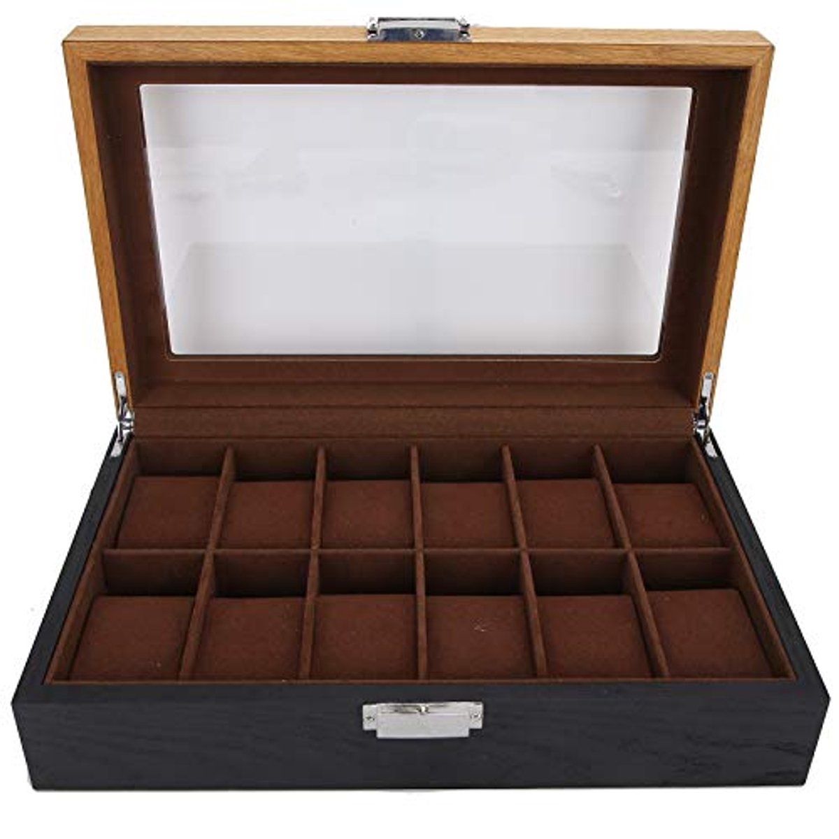 12 Slots Watch Case - Houten Opbergdoos voor Horloges