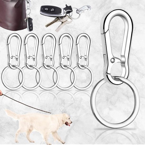 60Pcs Sleutelhanger Clip Haak Kreeft Klauw Sluiting, Draaibare Snap Haken Zinklegering Sleutelhanger Voor Diy Ambachten Sieraden Vinden Maken Sleutelhanger Gesp Hondenriem, 3 Maten 13mm 16mm 20mm