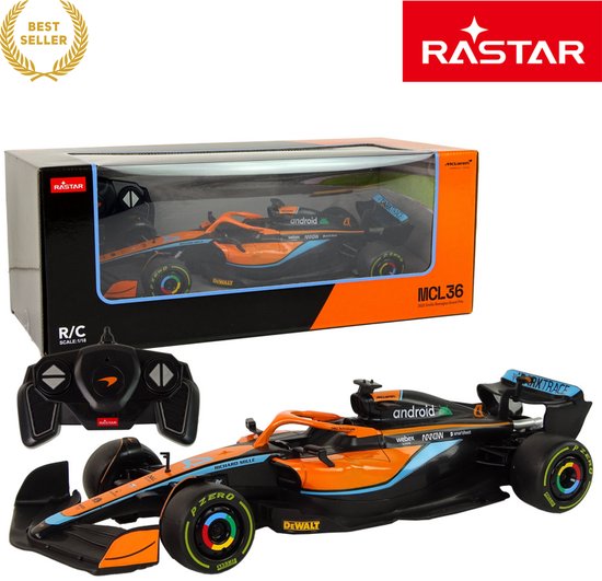 Rastar Voiture Radiocommandée F1 Mclaren MCL36 1:12 Orange| Kidinn