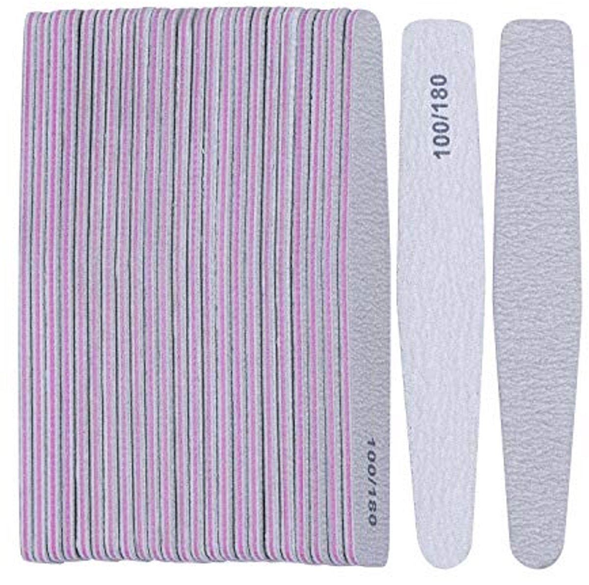 Professionele Dubbelzijdige Vijl 25 Stuks 100/180 voor Manicure en Pedicure