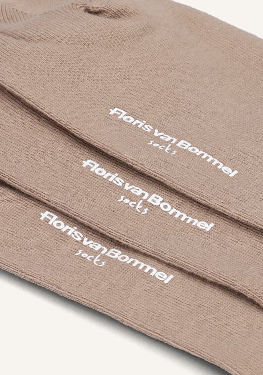 Floris Van Bommel De Katoener Sokken Heren - Beige - Maat 43-46