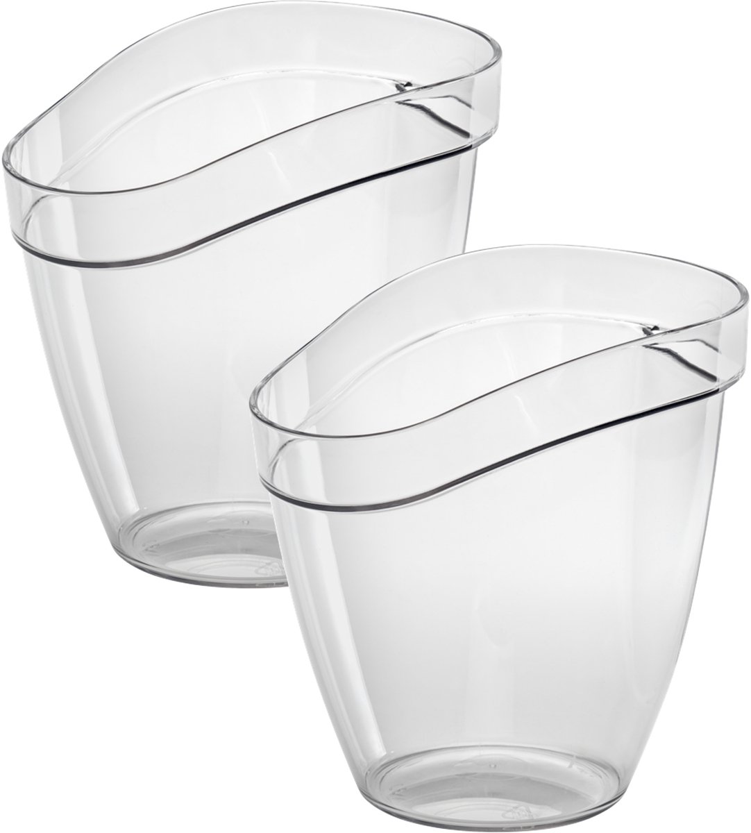 MPDrink Wijnkoeler Paris - transparant - PC kunststof - 2x18 cm - IJsemmer - wijnfles koeler