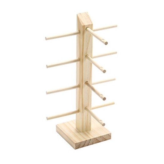 Houten Zonnebril Display Rack Organizer - Vier-laags Brillenstandaard van Barooga — afbeelding 2