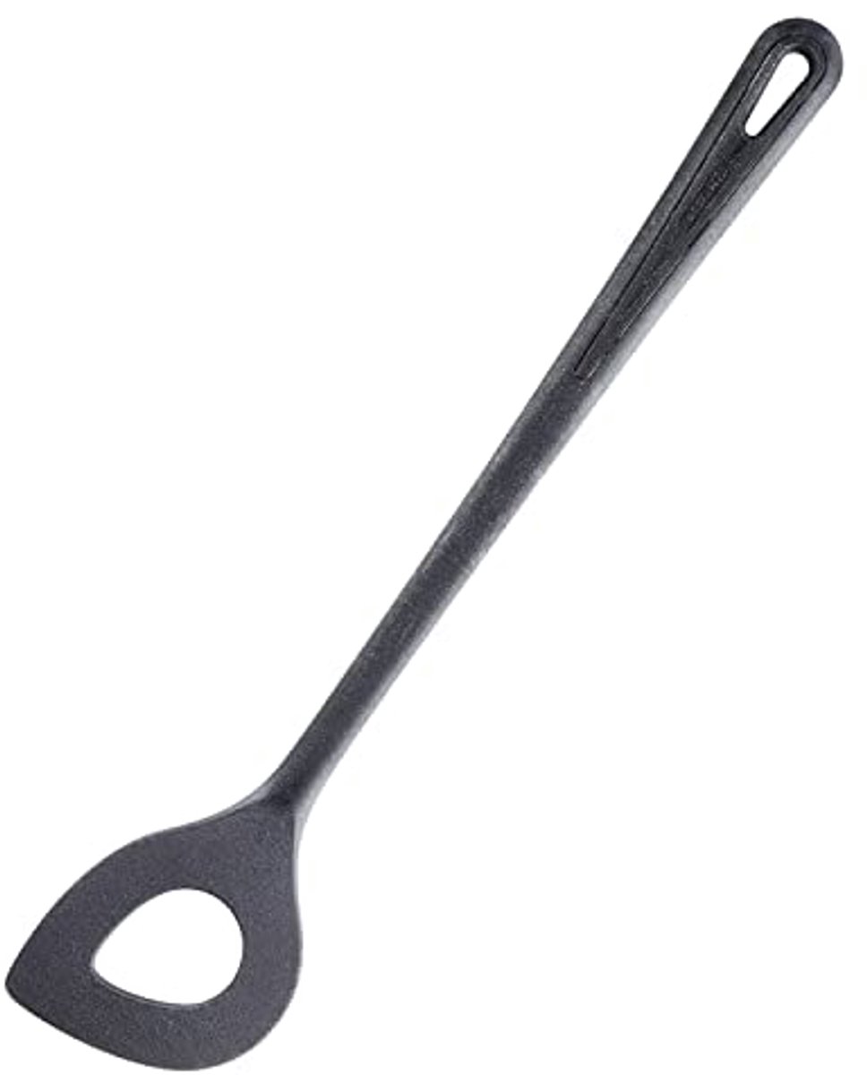 Hittebestendige Kooklepel tot 270 °C - 30 cm, Zwart