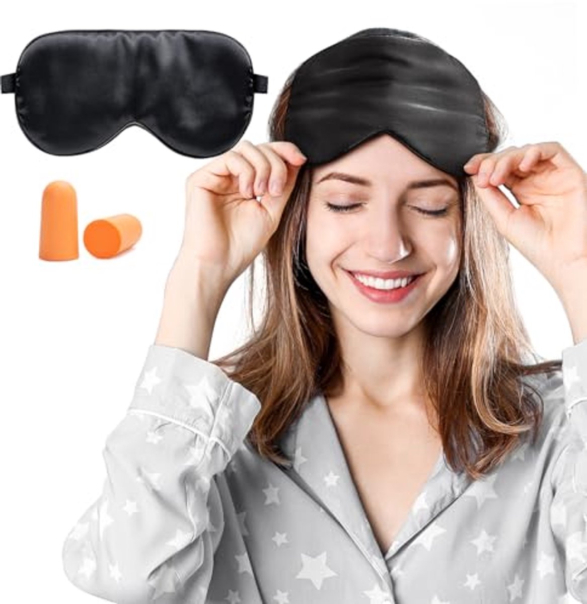 Zijde Slaapmasker voor Comfortabel Slapen - Ademend & Hypoallergeen, Ideaal voor Thuis en Op Reis