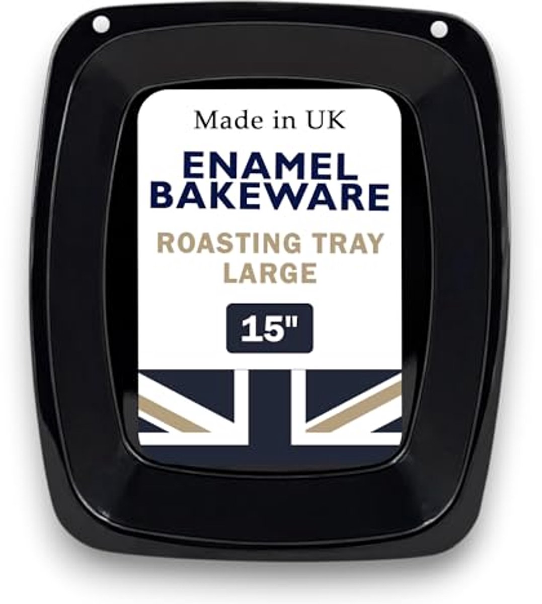 38 cm Extra Grote Emaille Braadpan - Perfect voor Cake en Bakken