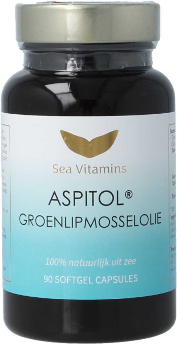 Sea Vitamins Groenlipmosselolie aspitol 90 Vegetarische capsules