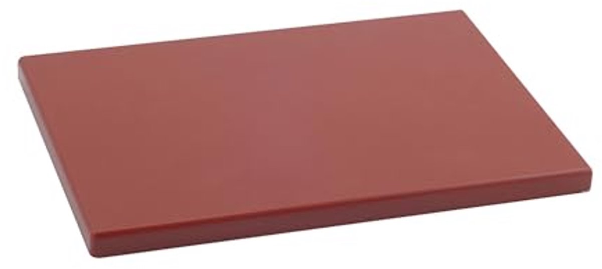Snijplank van polyethyleen 29 x 20 x 1,5 cm - Bruin