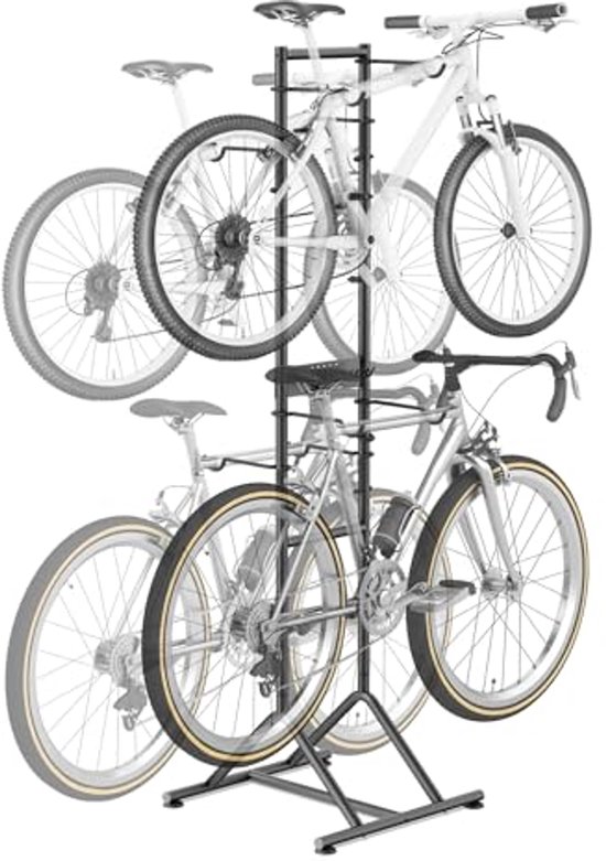 Mimoke Fietsendrager voor garage en huis - zonder boren, in hoogte