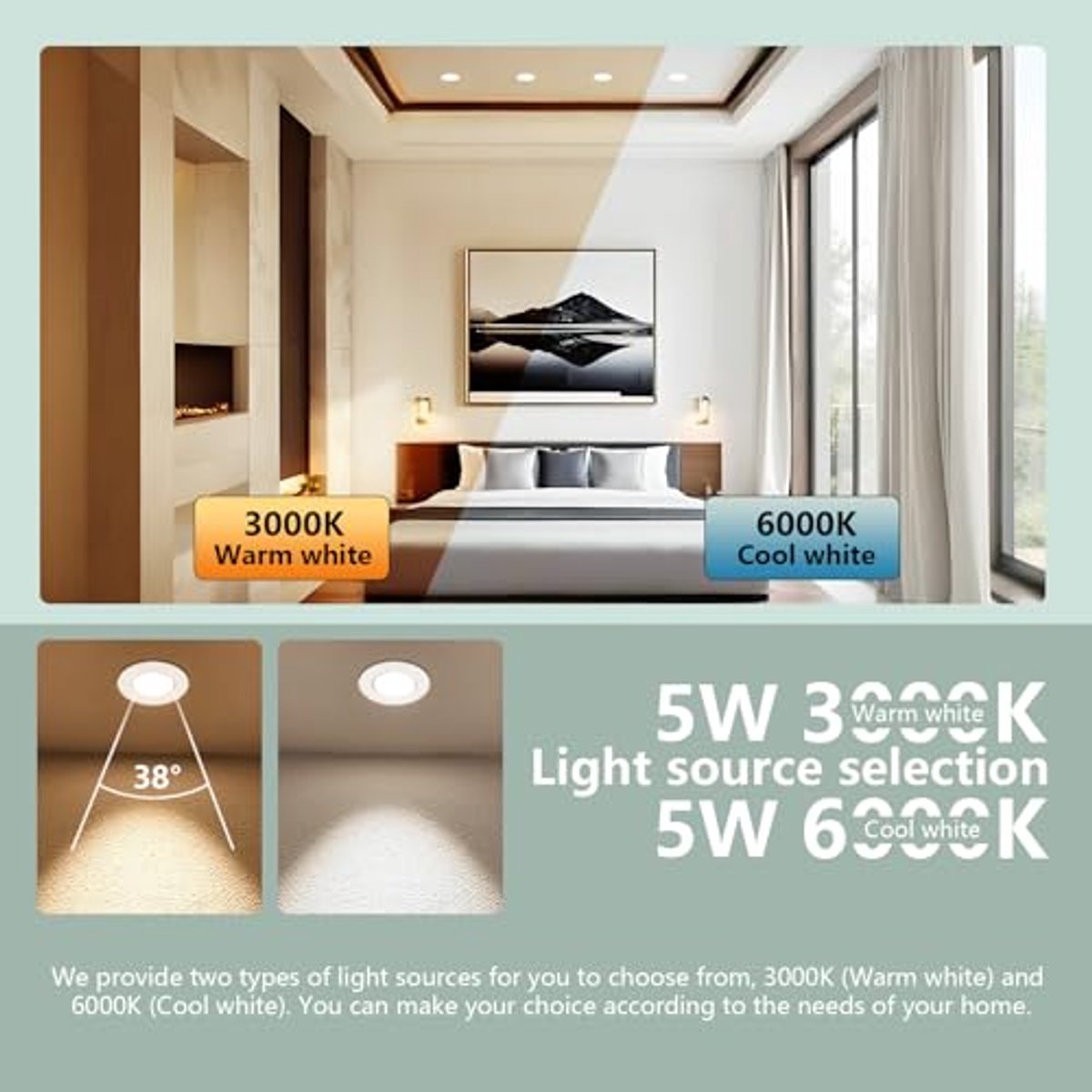 Waterdichte LED Downlights voor Badkamer - 5W Cool White 6000K - Inbouwspots met GU10 Lamp - Ideaal voor Keuken en Badkamers