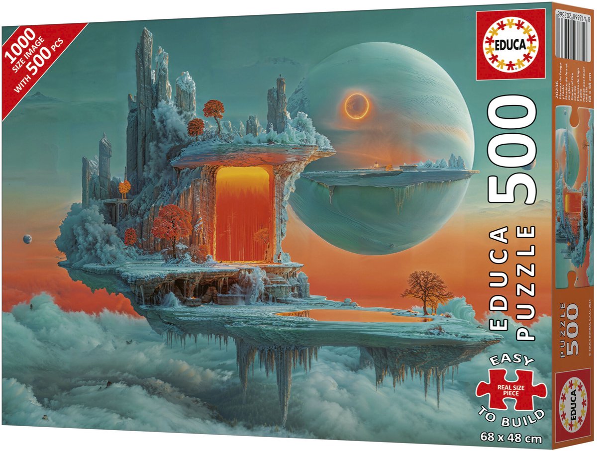 Puzzle 500 Planeta ognia i lodu 113455 - Puzzel 500 Planeet van vuur en ijs 113455