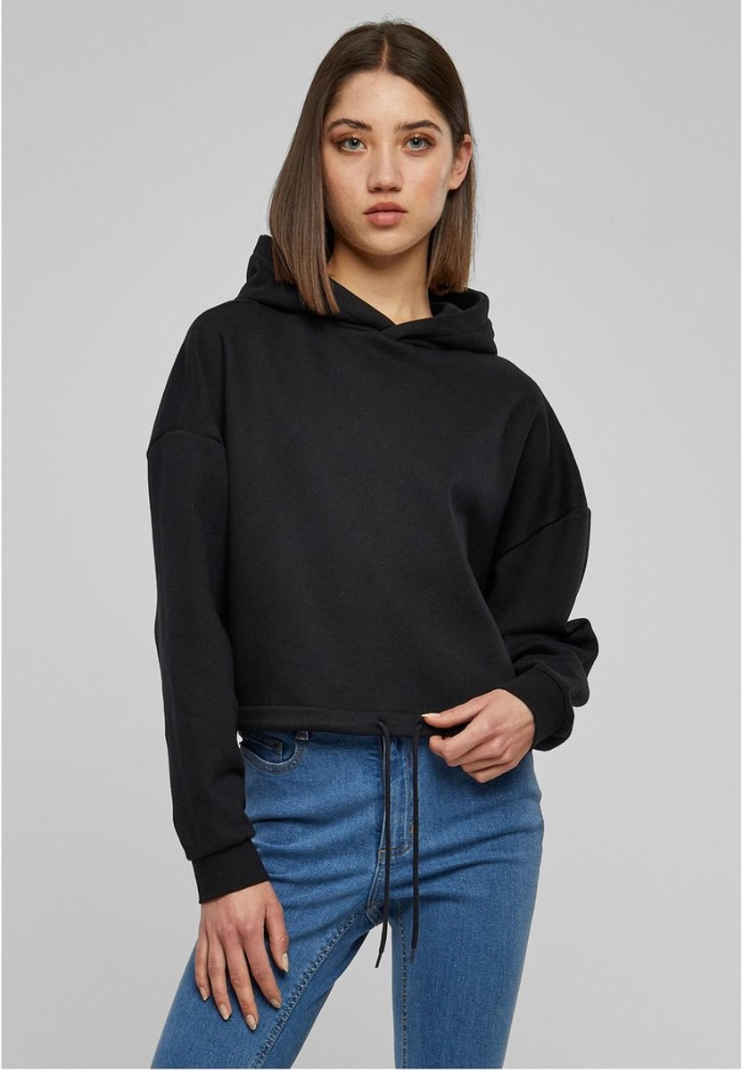 Urban Classics Cropped Oversized Hoodie/trui XXL Zwart