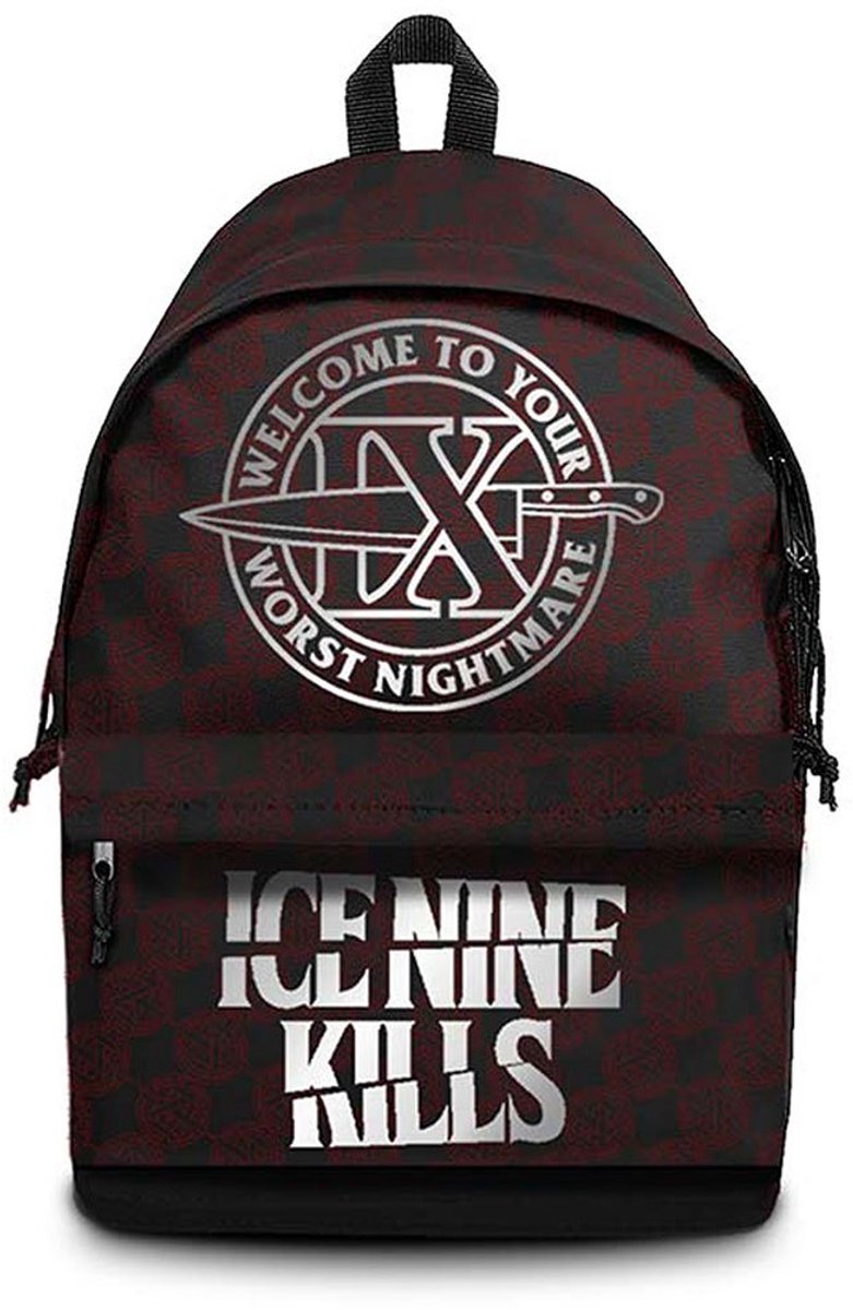 Rocksax Ice Nine Kills - Welcome Nightmare Rugtas - Zwart/Rood