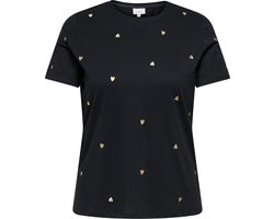 ONLY CARMAKOMA - CARKITA LIFE SS JEANS TEE JRS - Dames - T-shirts