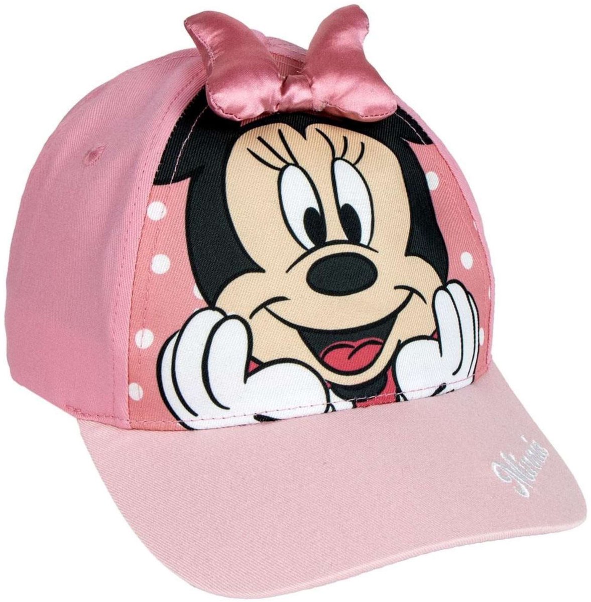 Disney Minnie Mouse Pet – Roze Kinder Pet met Strik – Zomer & Strand