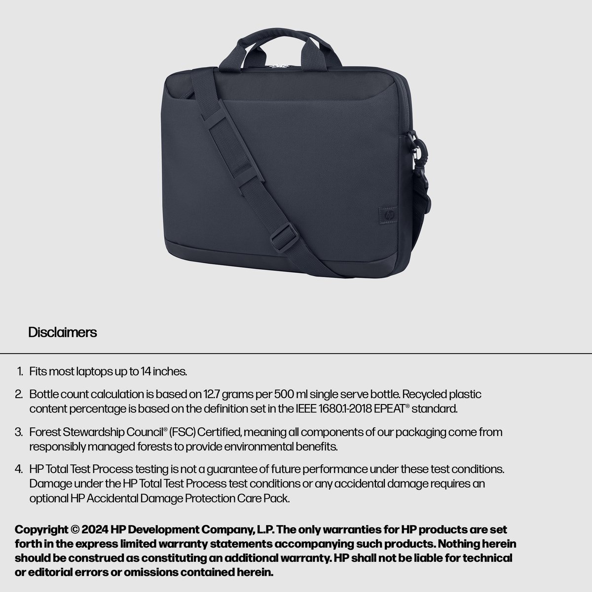 HP Everyday 14-inch Laptop Briefcase