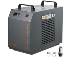 Waterkoeler – Laserkoeler – Koelmachine – Industriële Koelunit – Koelsysteem – 7L Watertank – 13L/min Waterpomp – Staal + Koper