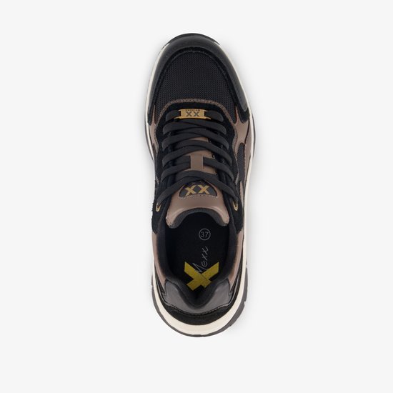 Baskets femme XX By Mexx noir marron - Pointure 37 - Semelle amovible