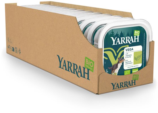 Yarrah Dog Alu Brokjes Vega - Hondenvoer - 12 x 150 g NL-BIO-01