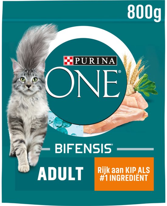 Purina ONE Adult Kip - Volkoren Granen - 800 gr